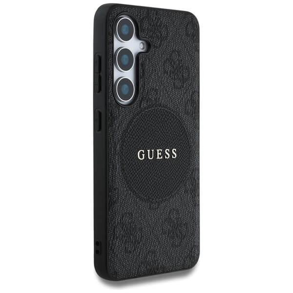 Guess 4G Round Patch Classic Logo MagSafe - Etui til Samsung Galaxy S25+ (sort)