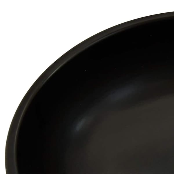 vidaXL bordvask sort og blå rund 41x14 cm