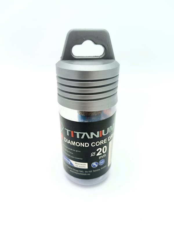 Diamant kernebor 20 mm til keramiske fliser M14 titanium