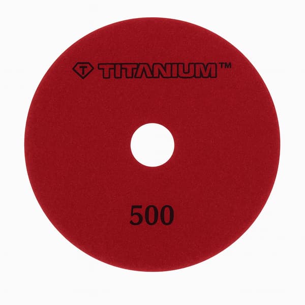 Diamantskive til slibning og polering af grès fliser 125mm korn 500 titanium