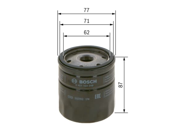 OLJEFILTER 0451103349 BOSCH