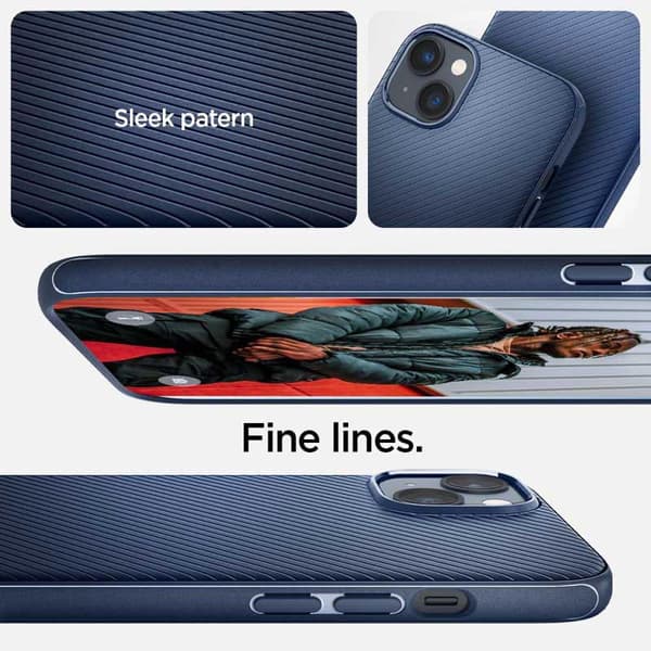 Spigen Mag Armor - Skal till iPhone 15 Plus / iPhone 14 Plus (Marinblå)