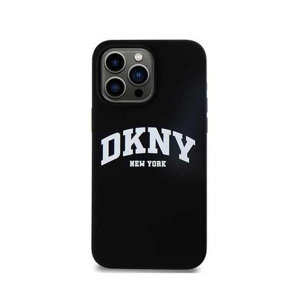 DKNY Liquid Silicone White Printed Logo MagSafe - iPhone 13 Pro Max cover (sort)
