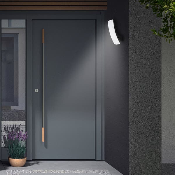 LED udendørs væglampe, 15W, sort, neutral farve