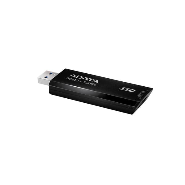 ADATA SC610 SSD 500GB Svart, USB 3.2, 550MB/s