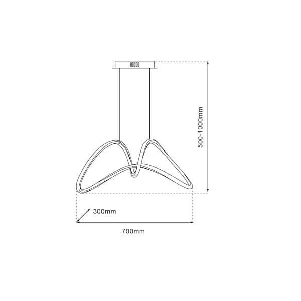TESORO LED HÆNGELAMPE GULD MILAGRO ML7953