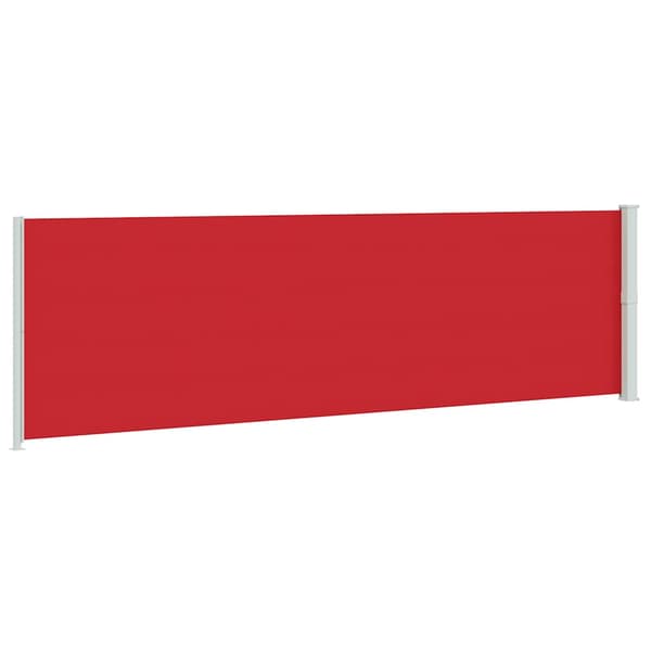 vidaXL Utfällbar sidomarkis för uteplats 180 x 600 cm röd