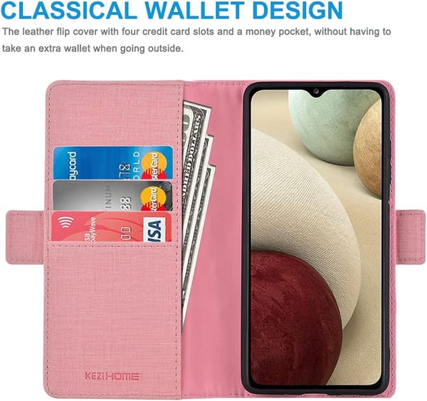 ETUI TIL SAMSUNG GALAXY A12 LUKKET PINK