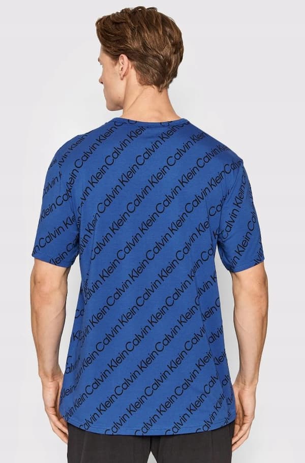 CALVIN KLEIN HERRE TO-DELT BLÅ OG SORT KORT PYJAMAS SOM GAVE L