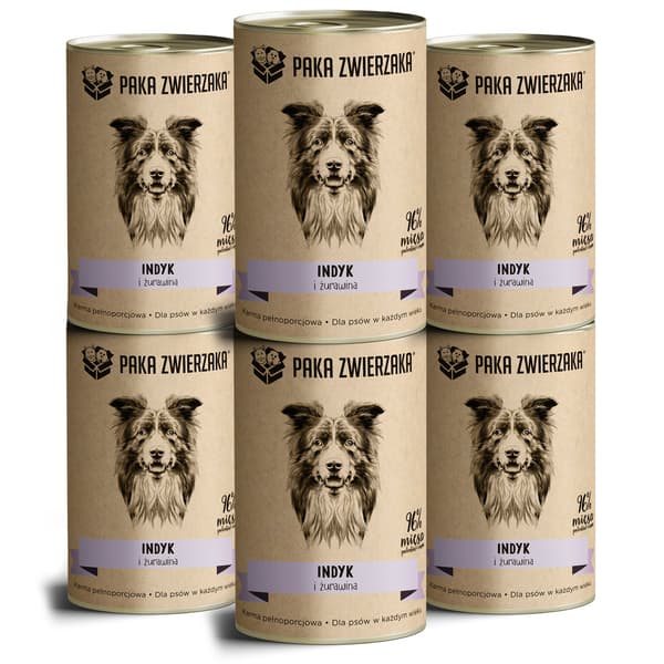 Pet Paka | Våtfoder för hundar 400g - Kalkon och tranbär 6x400g
