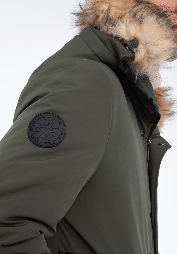 Wittchen Miesten Eristetty takki, Suora, Vihreä, Polyester