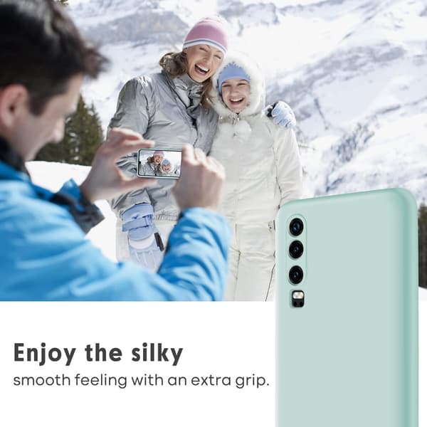 HUAWEI P30 SILIKONSKAL MINT FLEXIBELT SKYDDANDE OCH HÅLLBART SKAL