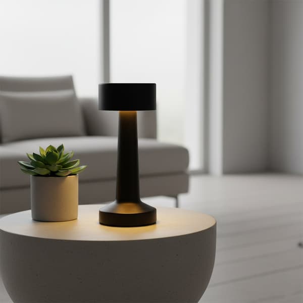 Bordslampa svart 21 LED 21 cm