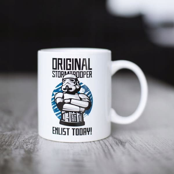 STAR WARS Stormtrooper Originalmugg Värva idag originalgåva