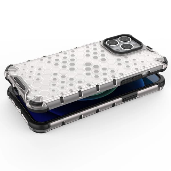 Honeycomb Armored Case med Gelram iPhone 13 Pro Max Röd
