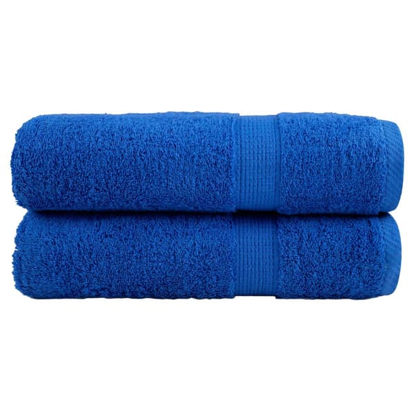 vidaXL Premiumhanddukar SOLUND, 2-pack, Blå, 50x100 cm