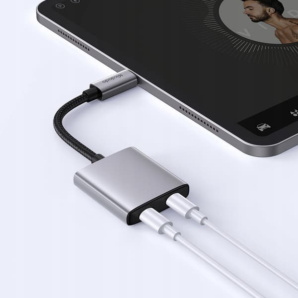 MCDODO ADAPTER 2X USB-C ADAPTER USB TYP C KABEL FÖR SAMSUNG APPLE MED DAC