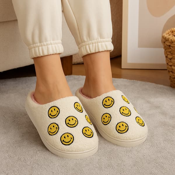 Dams tofflor varma leenden husklor mini minki smiley storlek 40-41
