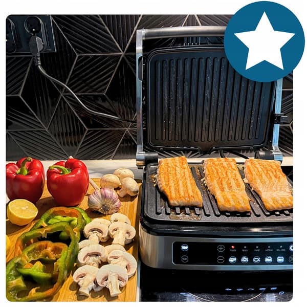 Elgrill 2000W 5-i-1 LED-display, öppningsbar 180° artronix
