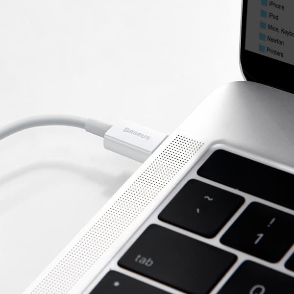 Baseus Superior Series USB-C til Lightning-kabel, 20W, PD, 1m (hvid)