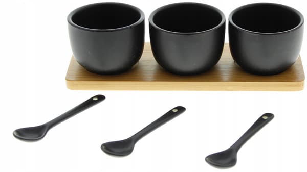 SKÅLEBEHOLDERE TIL SAUCE OG DIP 3 DELS SÆT