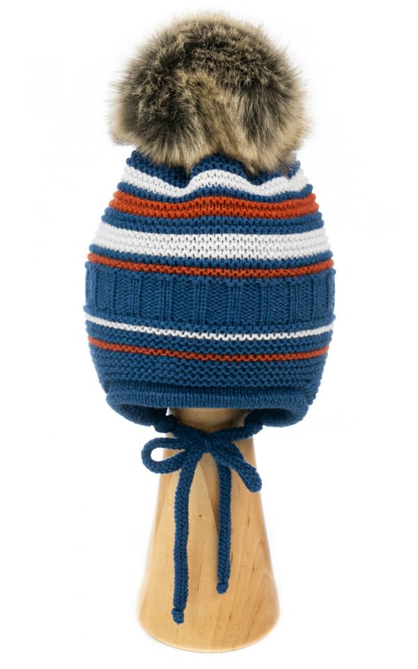 Vinter baby hat + tørklæde, størrelse: 6-9 måneder