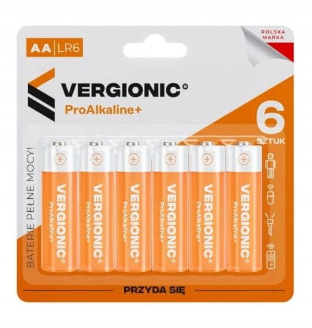 Alkaliske batterier 6 stk AA LR06 universal