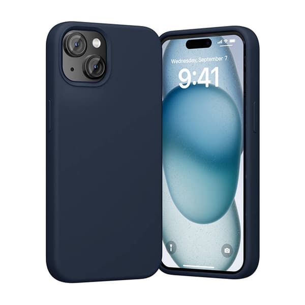 Vention KUFL0-20 Silikonskal till iPhone 15 Plus (Blå)