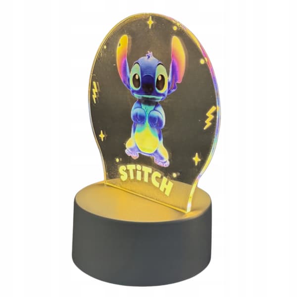 Sød Stitch Lilo Skrivebordsnatlampe Til Børn LED 3D Julegave