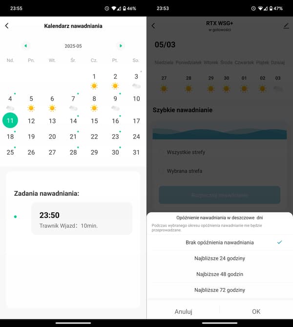 RTX TUYA WiFi 8-ZONER Trädgårdsbevattningskontroll TIMER & VÄDER