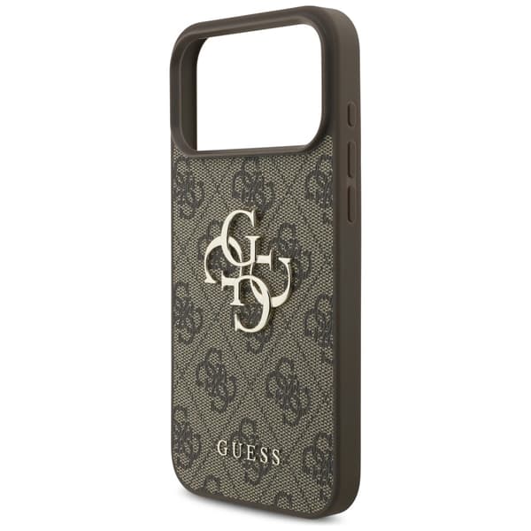 Guess 4G stort logo-cover til iPhone 17 Pro Max - brun