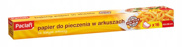 Paclan Hvidt Bagepapir i Ark 136065