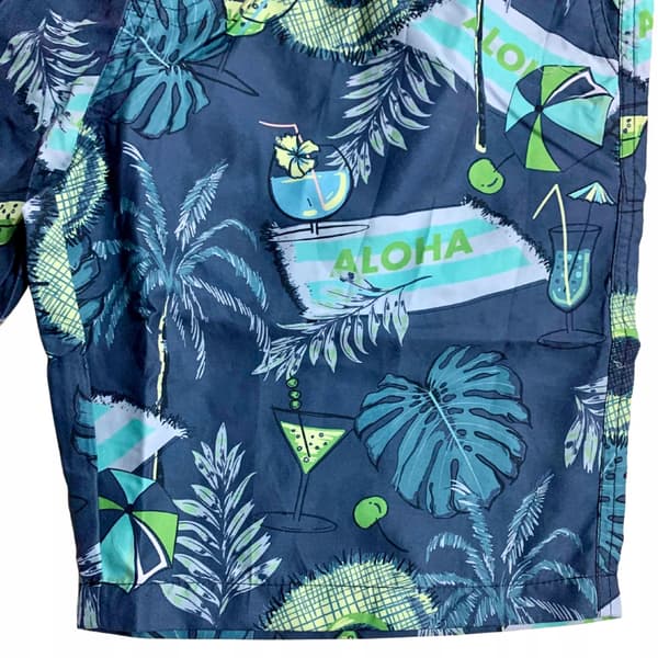 Nuorten havaijilaiset uimashortsit verkko slim M