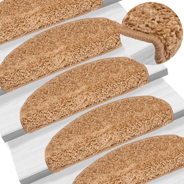 vidaXL trappetrin, 10 stk., 65x21x4 cm, beige