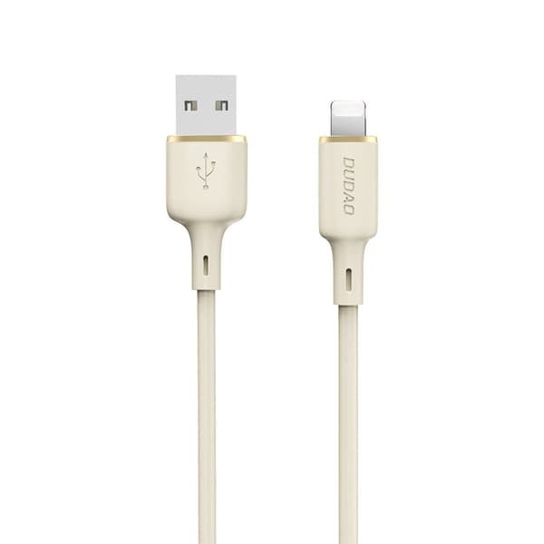 Dudao L7SL USB-A - Lightning 5A -kaapeli 1m - Beige