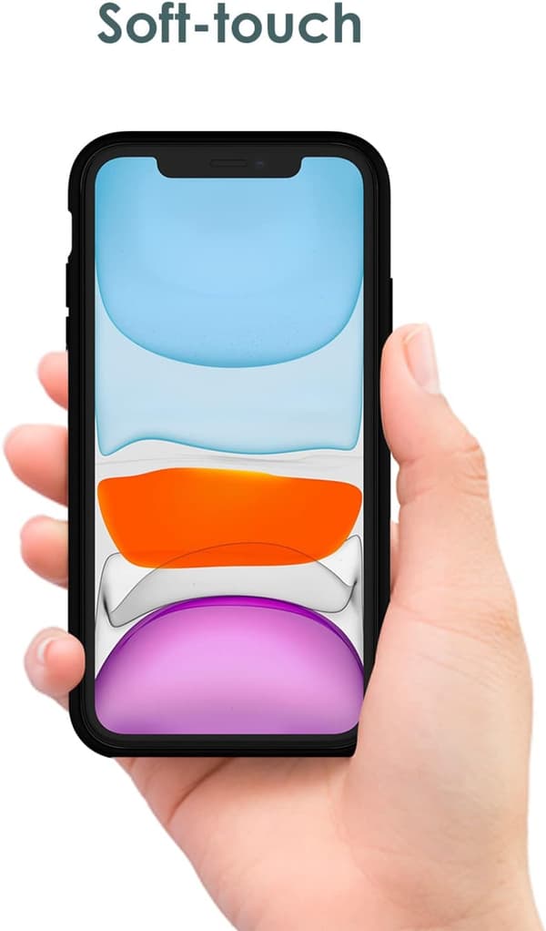 COVER TIL APPLE IPHONE 11 6,1" SORT SILIKONE MASSIV A2111