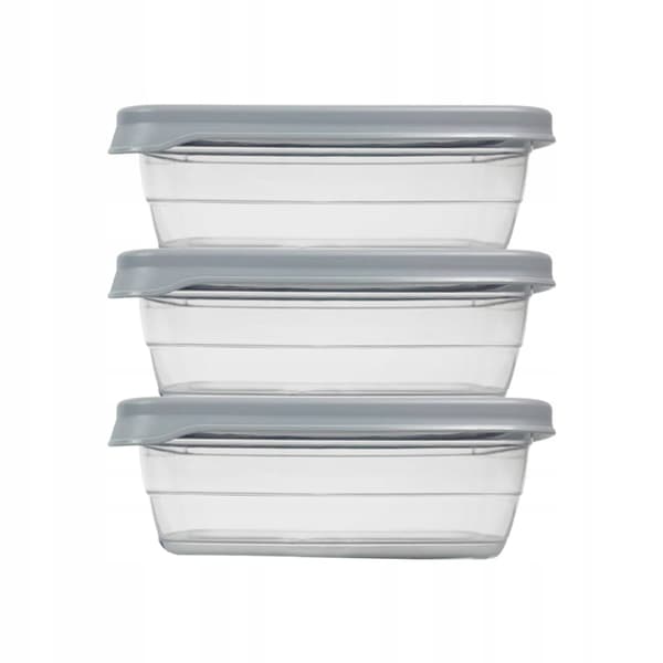 3x Matbehållare 600ml Matlåda för skolarbete Set