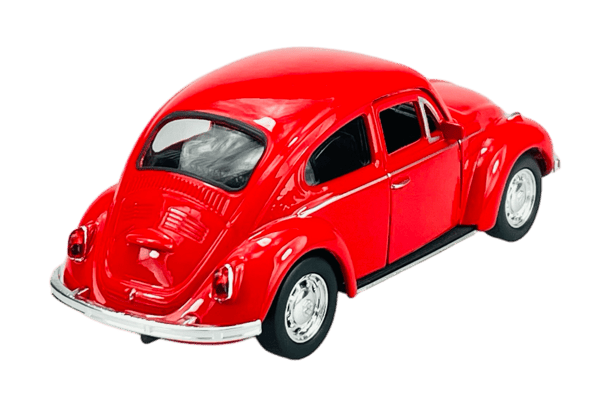 WELLY VW VOLKSWAGEN BEETLE KATOLLA PUNAINEN 1:34 42343