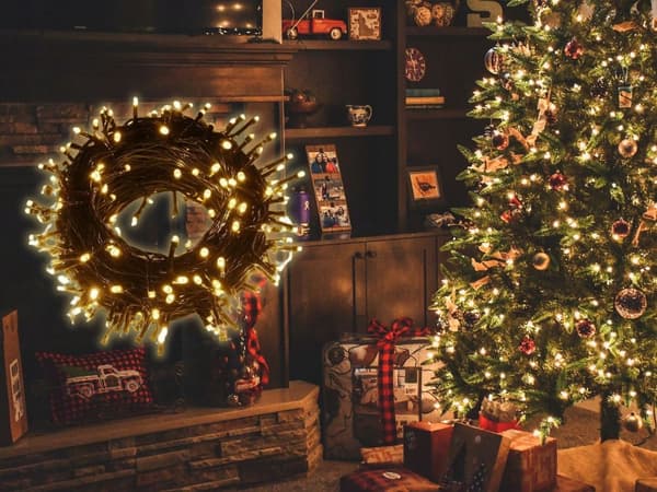 Julgransbelysning 500 LED Varm (40)
