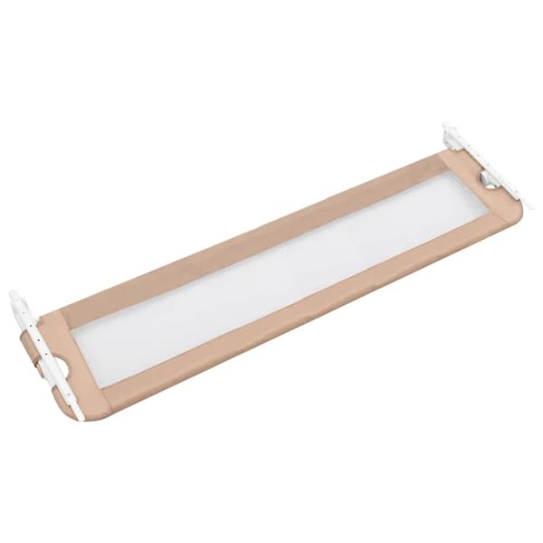 vidaXL Spjälsängsgrind, Taupe, 150x42 cm, Polyester