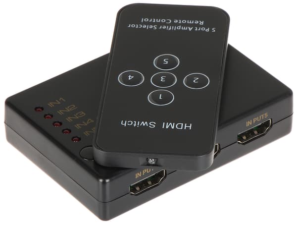 VIDEOKYTKIN HDMI-SW-5/1P
