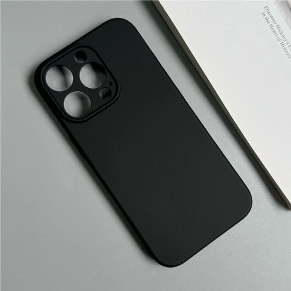 Blødt cover til iPhone 16 Pro Max - Sort