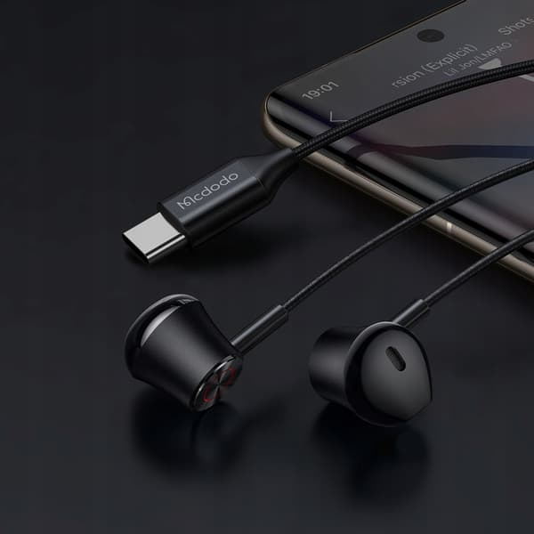 MCDODO KABELFORMET HØRETELEFONER MED MIKROFON MED USB-C DAC