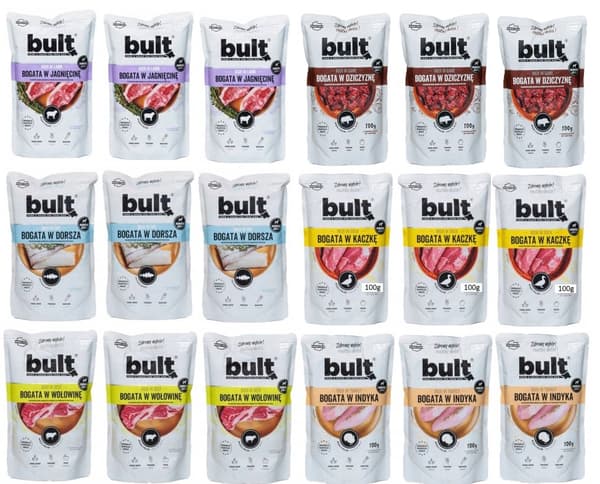 Bult | Vådfoder til hunde - luncheon meat | 100g pose - Rich mix 18x100g
