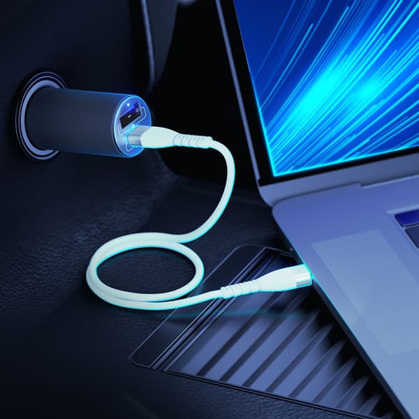 Tillbehör - 3mk Hyper Billaddare 100W PD QC PPS USB 1A1C Silver/Grå