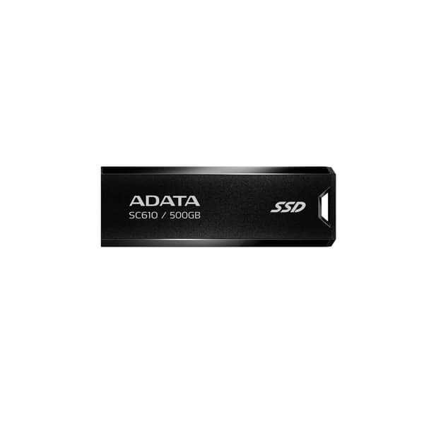 ADATA SC610 SSD 500GB Svart, USB 3.2, 550MB/s