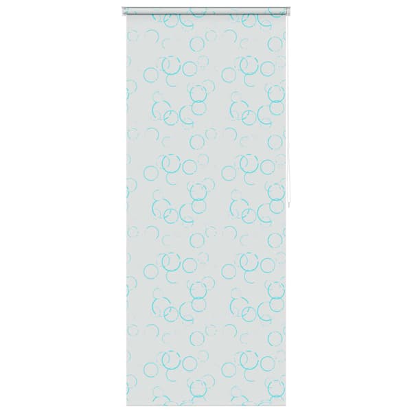 vidaXL Duschrullgardin 80 x 240 cm bubbelmönster