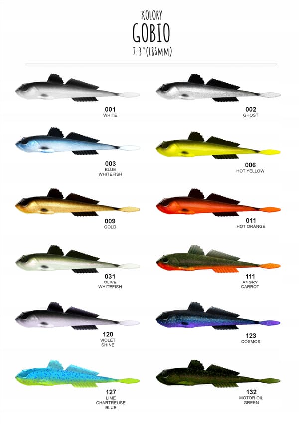 Gummi Bete Libra Lures GOBIO 18.6cm Vertikal 006 Klargul
