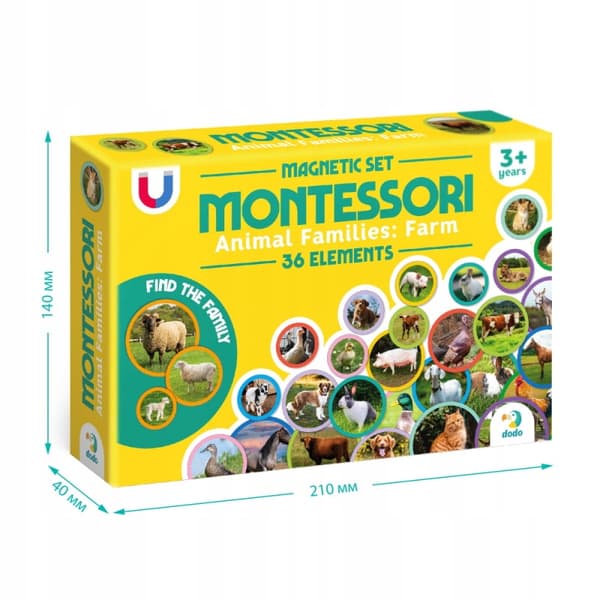 Montessori Magnetset Bondgårdsdjur