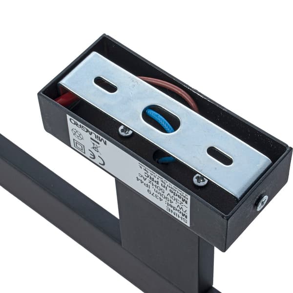 VÆGLAMPE SHINE IP44 LED SORT MILAGRO ML4377